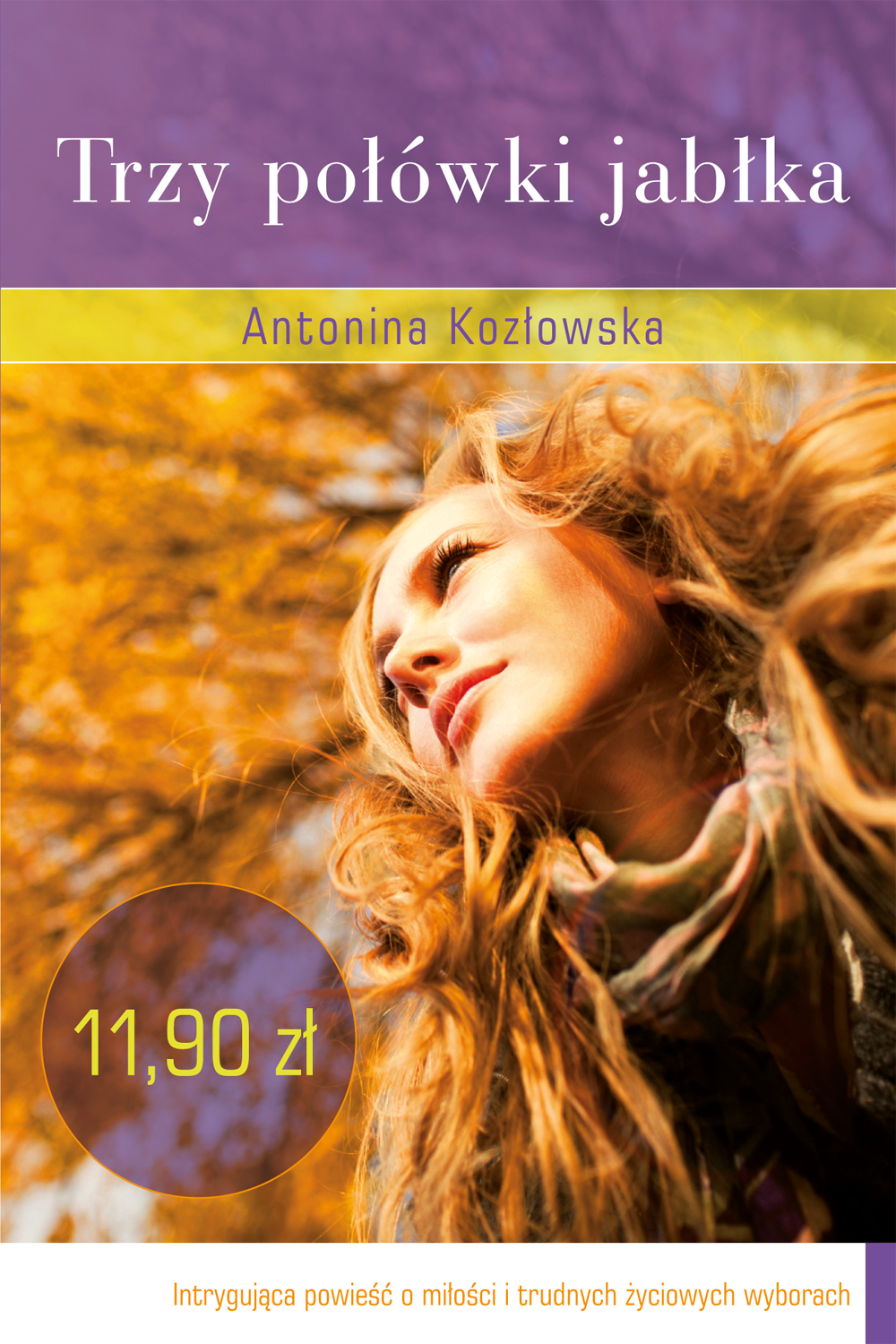 Trzy połówki jabłka. 